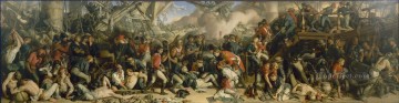 Landscapes Painting - Daniel Maclise The Death of Nelson Naval Battle